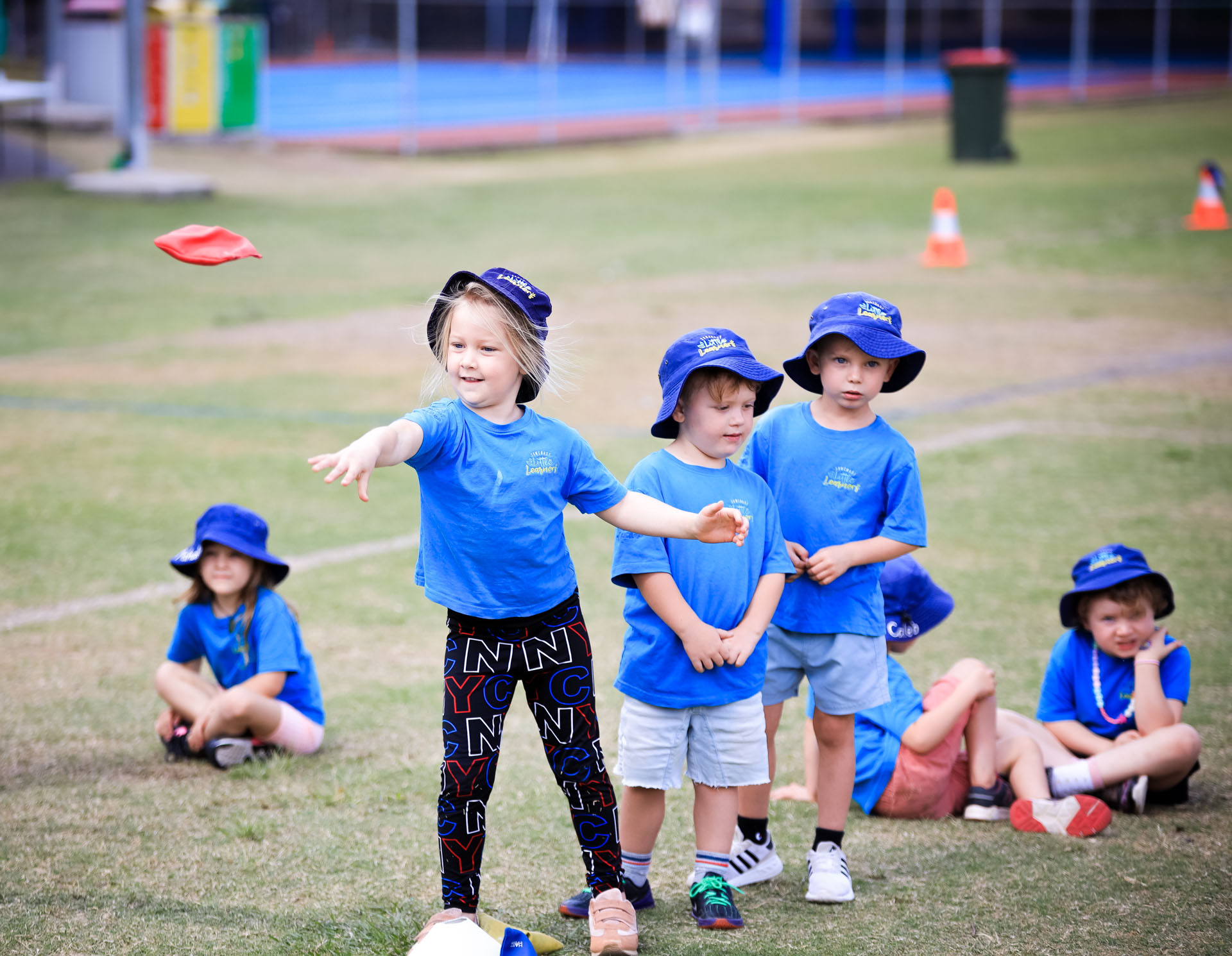 Bag toss by Sunshine Coast Pre School Kindergarten at Sports Carnival.